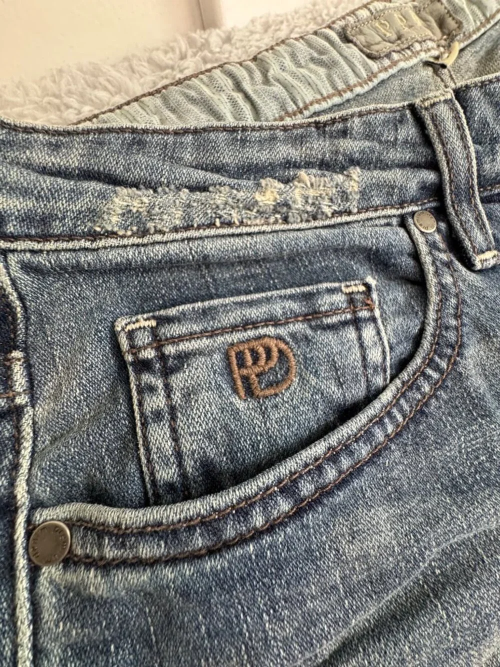Paige Premium Denim Bronson Loose Fit Jeans Mens 33 Meridian Blue Office Casual